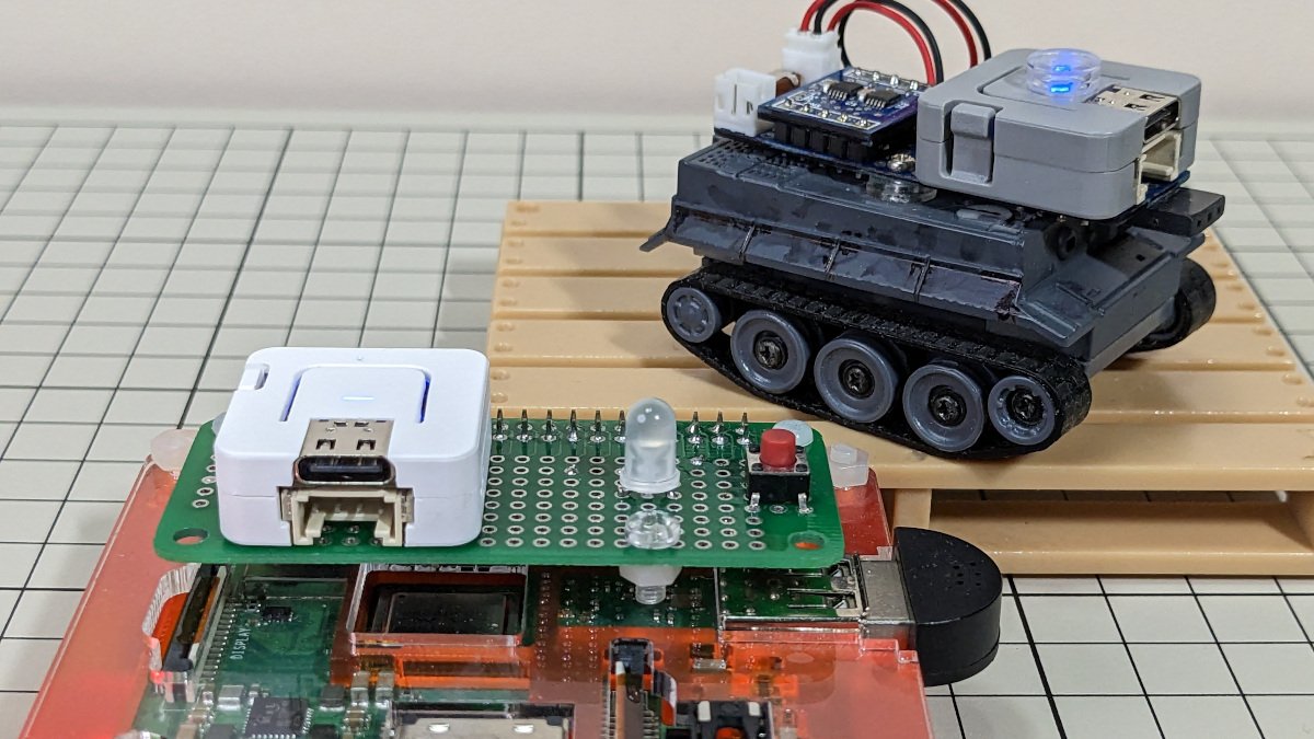 elec_leak's tweet photo. VOCON (VOice CONtroller)
Raspi(Julius:音声認識) -<UART>- M5ATOM -<Wi-Fi(ESP-NOW)>- M5RC Tank(ラジコンタンク)
音声コマンドの一部
まえ・すすめ・いけ・よし・ごー
#RaspberryPi #ラズパイ #N5Stack #ATOM https://t.co/C8yUrfd85h