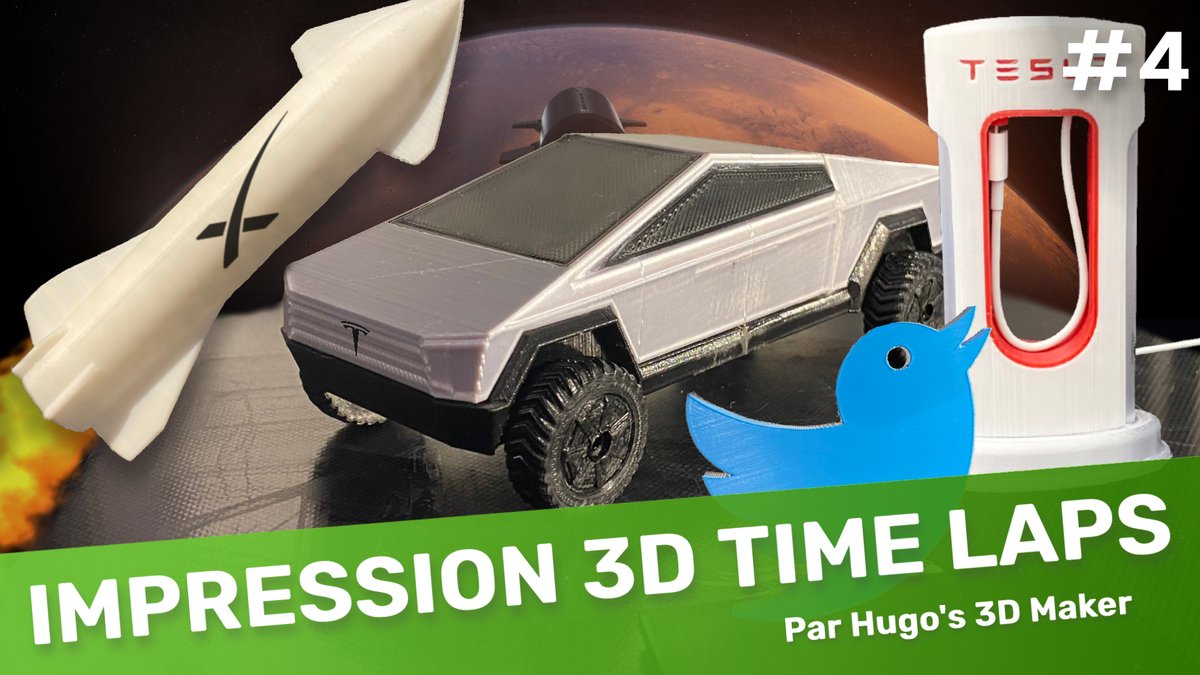 hugorcht05's tweet photo. Hello @elonmusk !
I have the honor to share with you the video I made on you, I printed elements in your image in 3D like @Tesla  or @SpaceX .

If you come across this tweet it would be amazing!

Video link -> https://t.co/XnFGTzH4PY

#SpaceX #Tesla #Twitter #Cybertruck #STARSHIP https://t.co/QSLkoDkRMQ