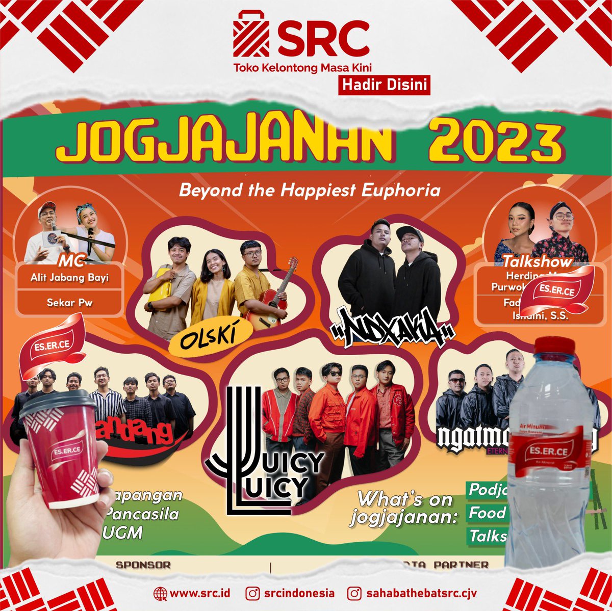 allyoucanart's tweet image. Besok dabs!

Mari kita jumpa di JOGJAJANAN 2023: Beyond the Happiest Euphoria

Kita berbahagia bersama:
Juicy Luicy
NDX AKA
Ngatmombilung
Olski
The Kandang

Minggu, 21 Mei 2023
Lapangan Pancasila UGM

More information:
@jogjajanan23 

#allyoucanart
#Jogjajanan
#UGMKMSEP