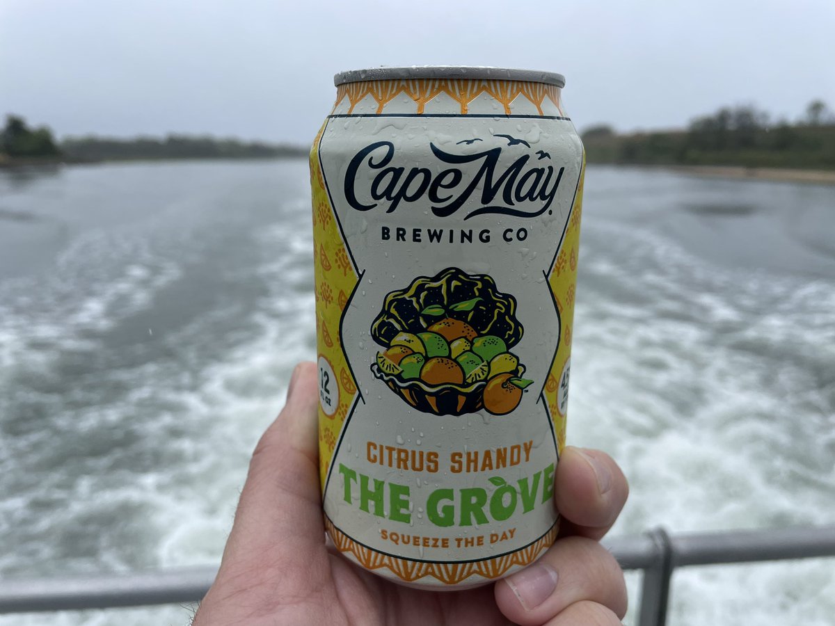 ABeerAndAGame's tweet photo. Good day for some boating and 10am shandy thanks to @CapeMayBrewCo 

#craftbeer #noipamay https://t.co/BRhROfFJW7