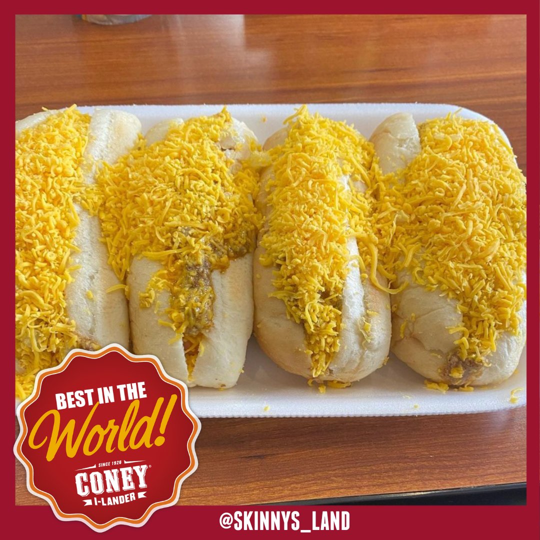 ConeyILander's tweet photo. "Life is what happens when you're busy eating coneys." -John Lennon #QuestionableConeyQuotes https://t.co/5zwBSfkPTC