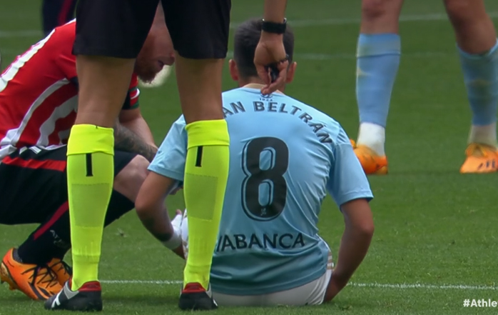 Tucomunio's tweet photo. #Comunio #Futmondo #Biwenger #Fantasy #Mister:
Fran Beltrán, sustituido en San Mamés por molestias en los isquios.
https://t.co/omGW6WMgNP

           El mediocentro madrileño de 24 años del Celta de Vigo, Fran Beltrán, ha tenido que ser sustituido en el minuto 25 del encu... https://t.co/adkFe4kpdR