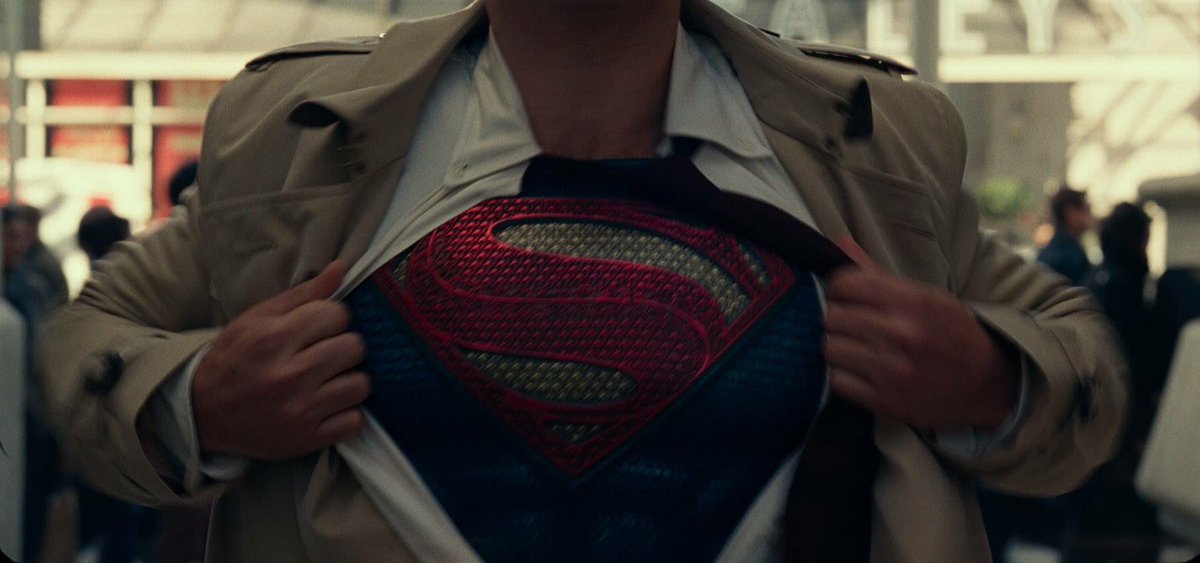 ricky referencing clark kent transforming into superman