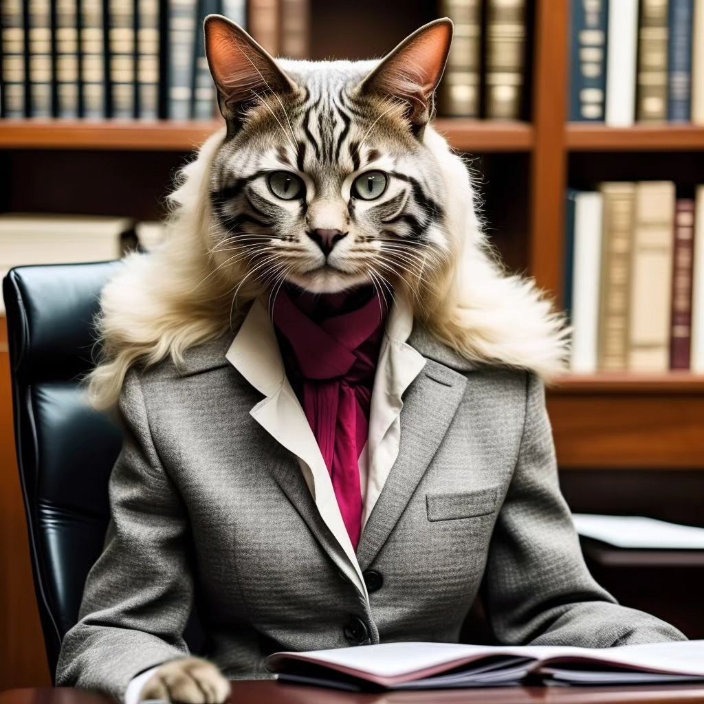 artistsynthetic's tweet photo. Anthropomorphism: Cat as lawyer (9/12)
#catlawyer #anthropomorphism #anthropomorphic #furry #furryartist #furryart #fursona #anthro #anthroart #safefurwork #sfwfurryart #furrycommission #anthropomorphicart #anthropomorphicanimals #kitschycute #stabledi… https://t.co/euwZ7oPOFp https://t.co/vECVi9R20g