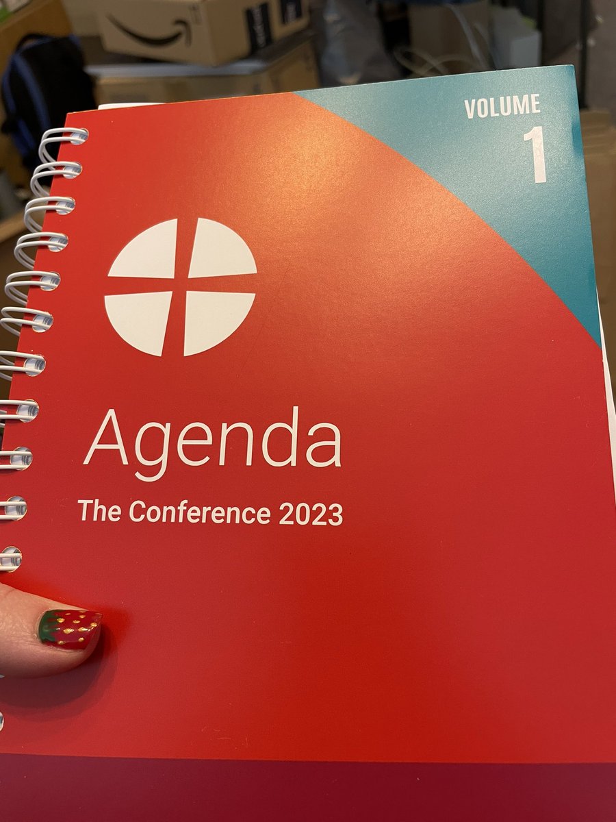 lydimoo's tweet photo. Arrived home from synod to find the conference agenda on my doorstep #MethodistWayOfLife https://t.co/wYt9kZdzE3