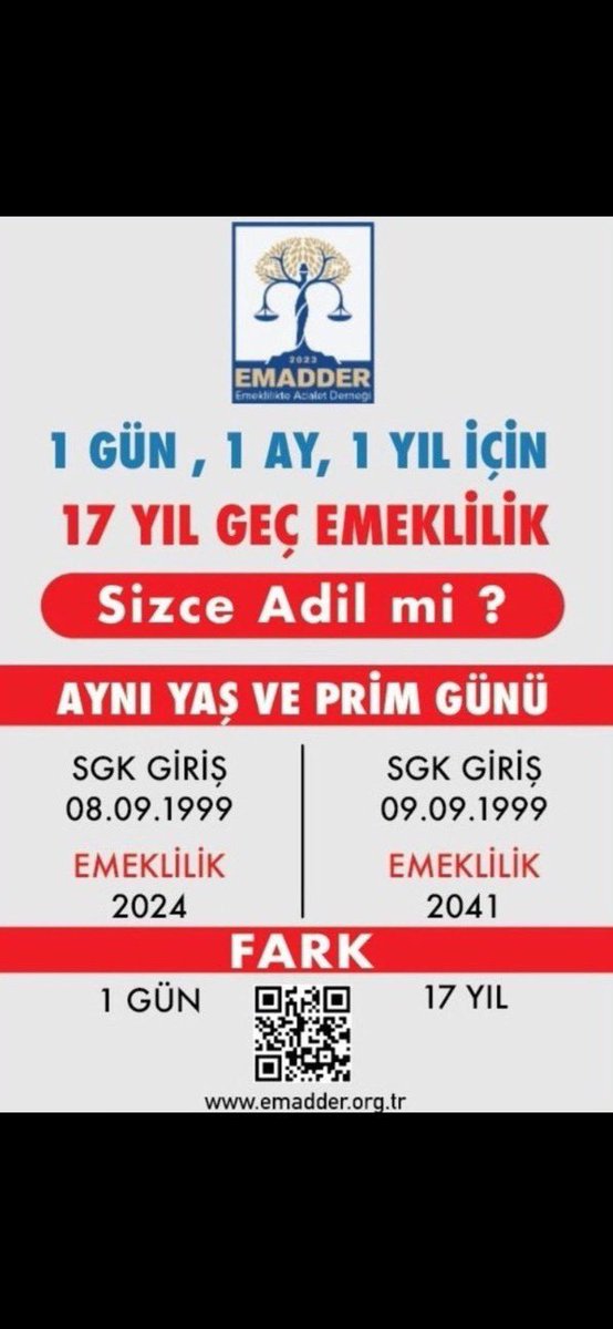 EMAD_Koray's tweet photo. 1güne 17yıl dünyanın en büyük adaletsizliği 2000ler kademe bekliyor 
@RTErdogan @Akparti @AkpartiAnkara @akpartiistanbul @akmelikgazi38 @AKKADINGM @AKPartiTBMMGrup @AkPartiGngren @akpartibrs @AKPartyForeign
#biz16milyonuz https://t.co/ZfrcAEpPgo