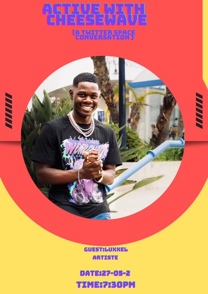 cheesewavegh's tweet photo. Catch @1luxxel live on Active With Cheesewave on the 27th of this month as he talks about his musical journey and breaks down his new project “REMEMBER WHEN” with @JiggyRyda
TIME:7:30PM
Stream “REMEMBER WHEN” here : https://t.co/caHHznyhFq https://t.co/N5RNUcIKfS