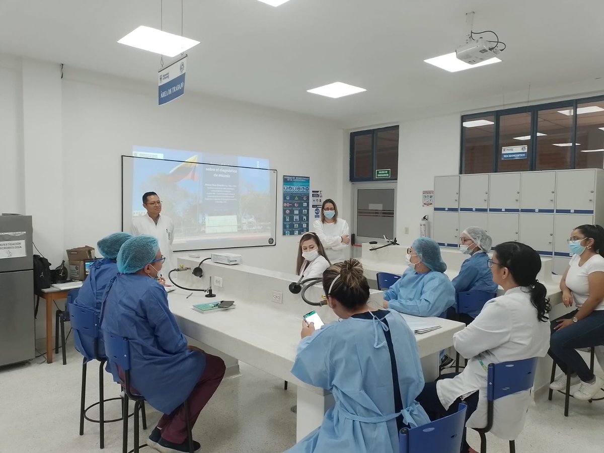 INSColombia's tweet photo. Seguimos avanzando en nuestro proceso de crear conciencia sobre las enfermedades producidas por hongos. Esta semana @INSColombia se encuentra en  Norte de Santander, realizando  caacitación en Micología al #LDSP y red de laboratorios del país. https://t.co/hRqqPwsnmf