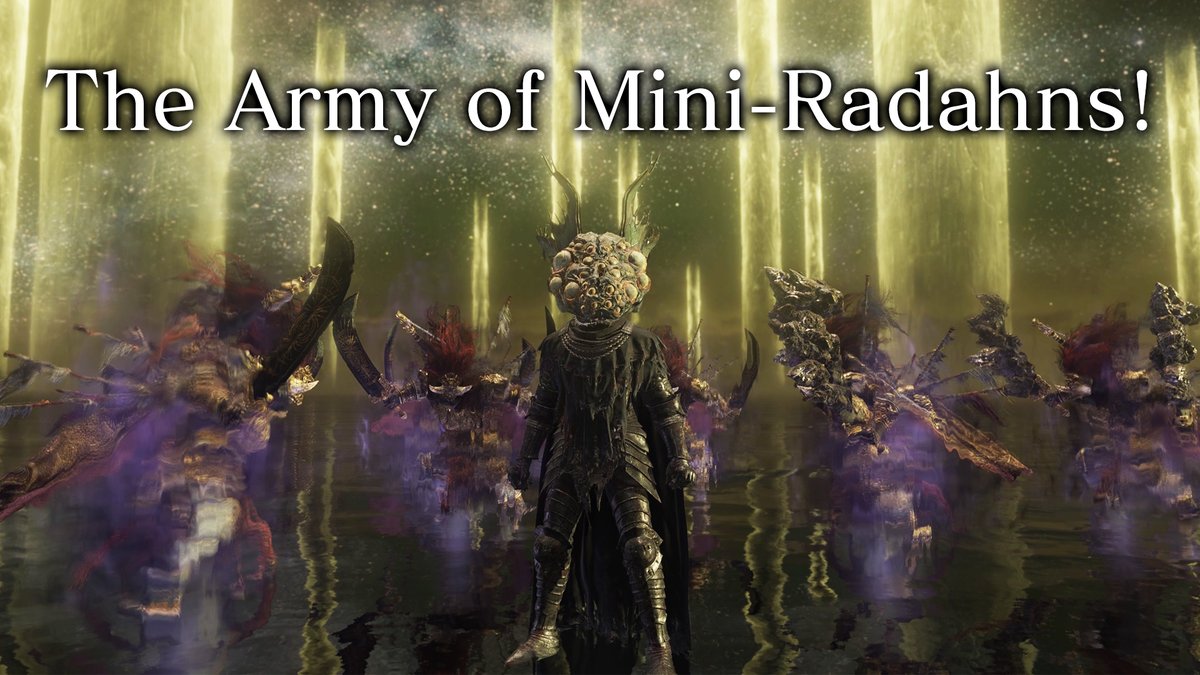 The ultimate mini-Radahn army is here! youtu.be/mzEGot2RUIo