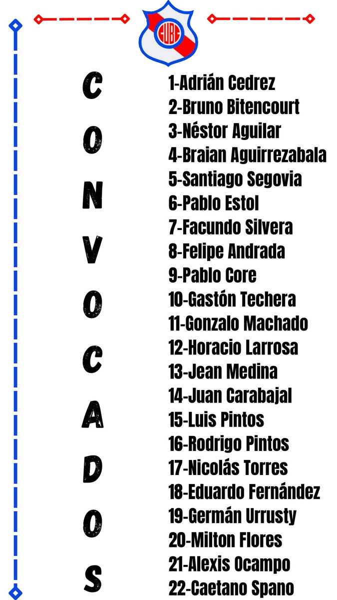 Copa Nacional de Clubes 🏆 

4ta FECHA - Grupo M

C.U. Mariscala - BARRIO COYA

🗓️ Domingo 21

⏰ 16hs 

🏟️ Eugenio Perdomo 

🔴⚪️🔵
