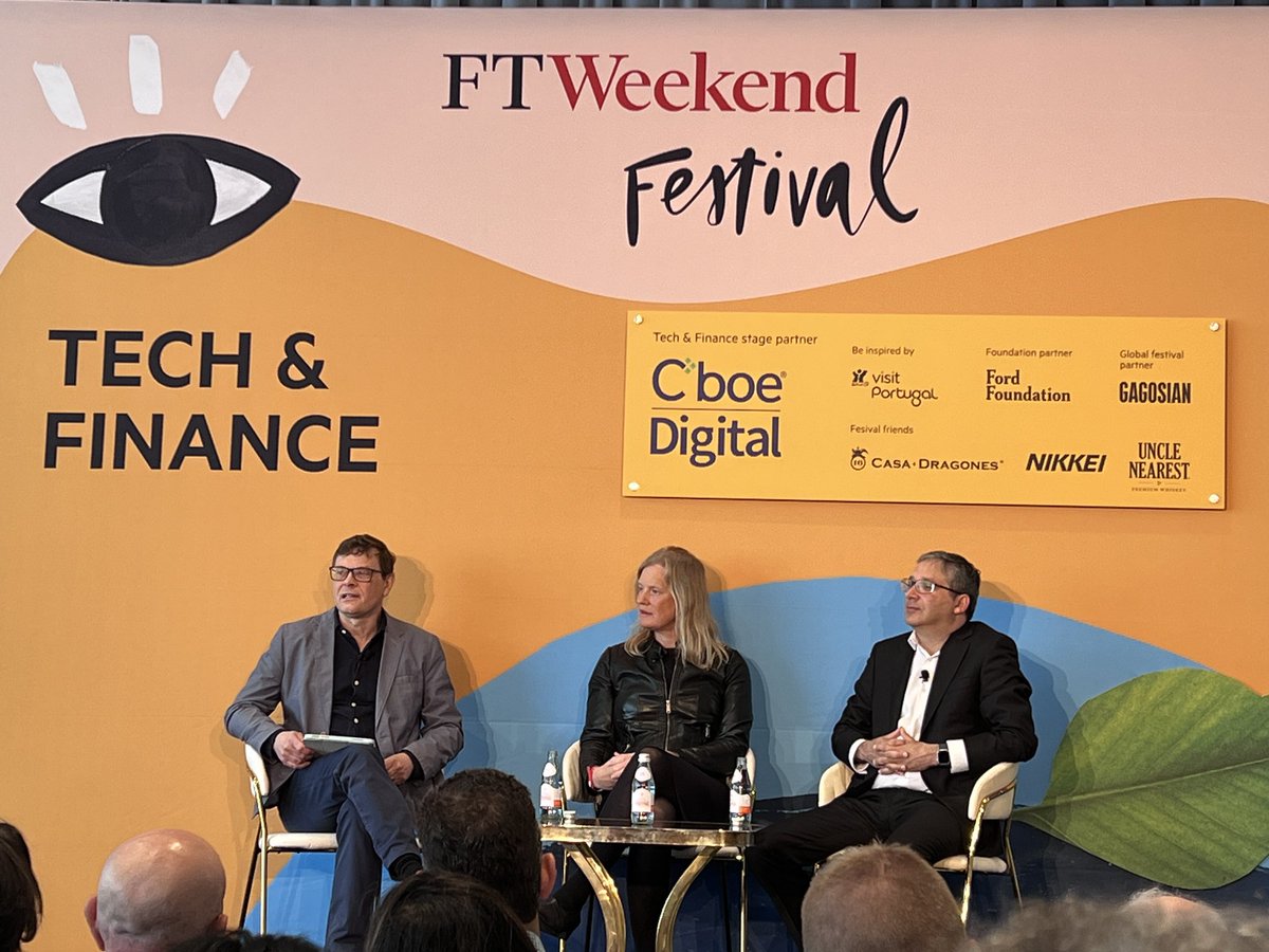 Of course, we are talking about #ai here at #ftweekendfestival @ftweekend. How about an international #ai agency?