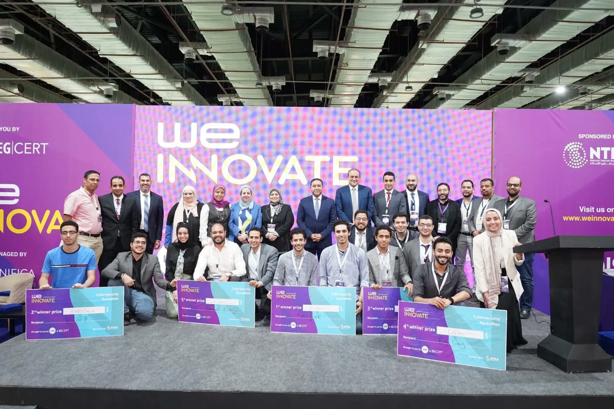 We're thrilled to give a big shout-out to the winning teams of the #WE_Innovate_Hackathon!🏆
They've come up with some amazing ideas & poured their hearts and souls into their projects. Congratulations to these stars✨!

buff.ly/3L5lqIu

@telecomegypt @EG_CERT @NTRAEG