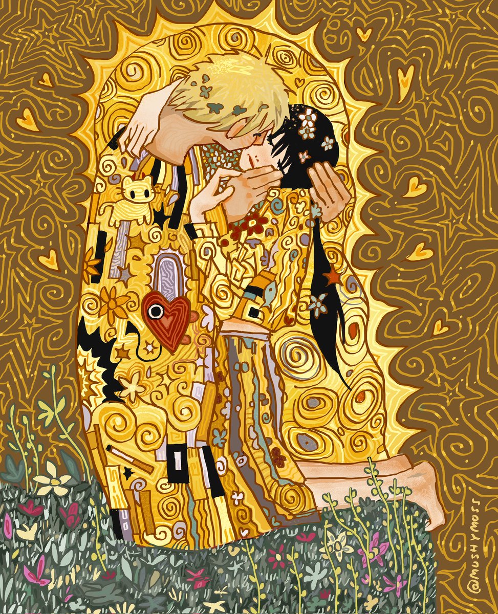 mushymoss_'s tweet image. The kiss but it&apos;s denji and Asa from chainsawman 🖤 #asaden