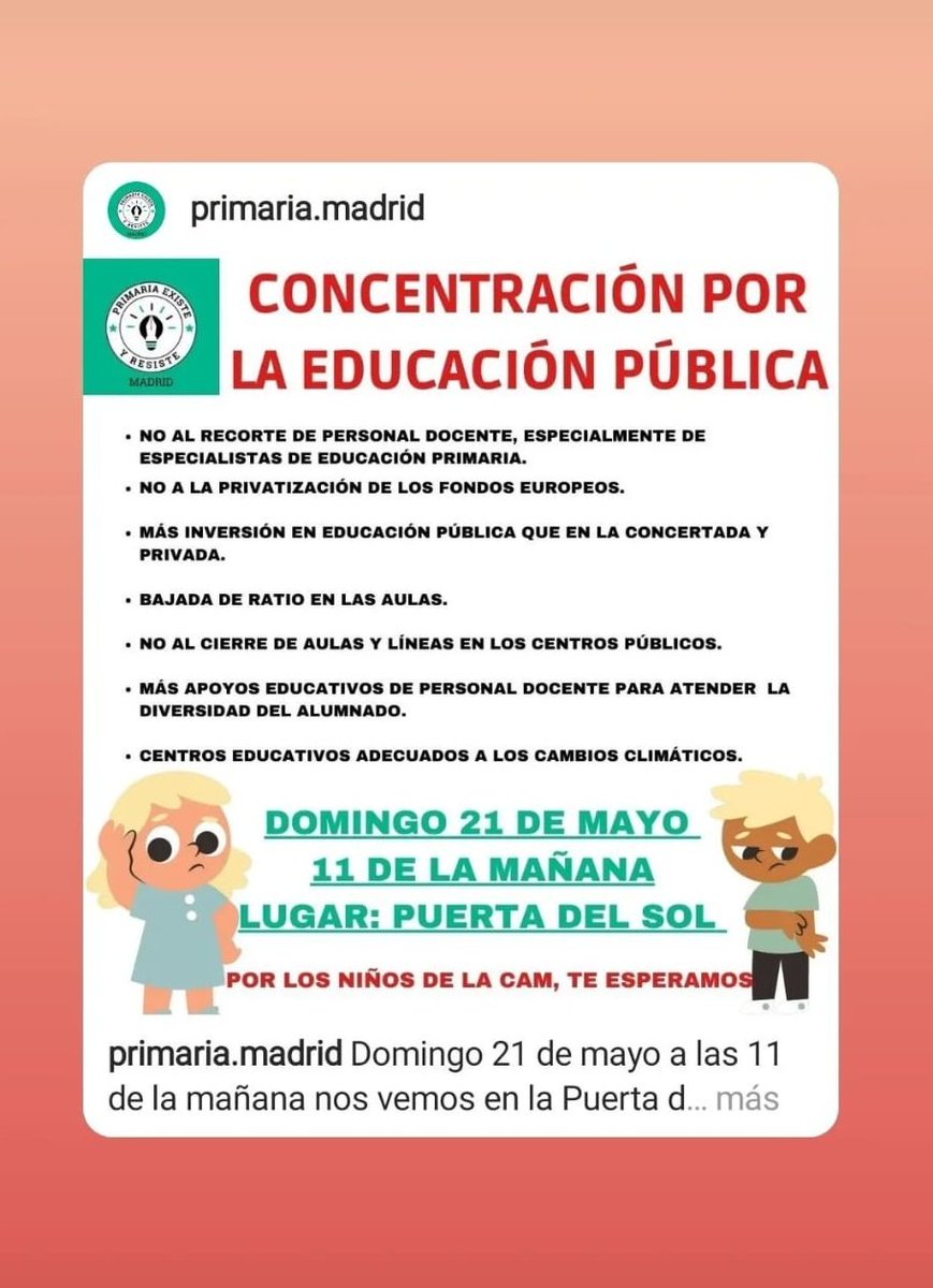 Primaria Existe Madrid tweet media