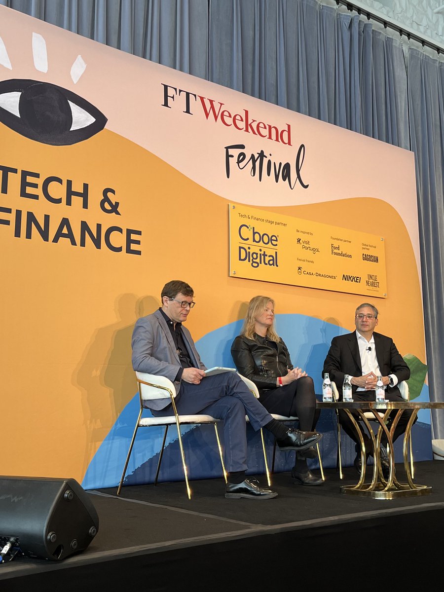 Excited to be at the kick off of the #FTweekendFestival focused now on future of AI