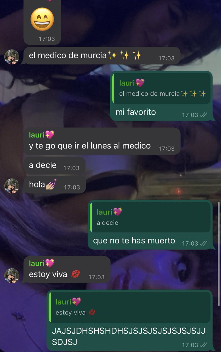 la q amaneció tranqui fue mi amiga laura