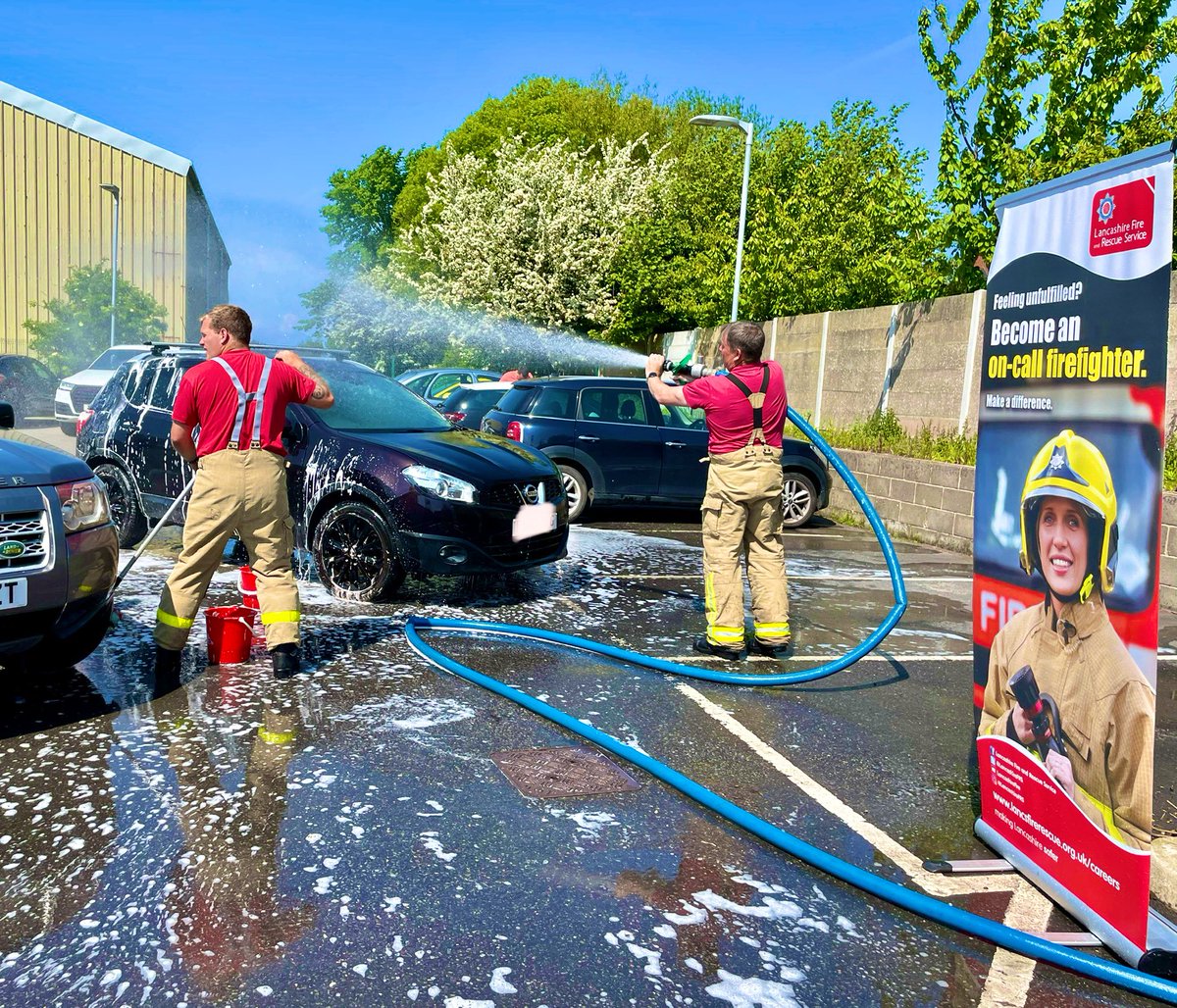 Sarah Holden (@sjaholden) on Twitter photo What a day for community events! ☀️
Open day this morning followed by a car wash this afternoon 🚗💦
Lots of interest from people becoming #OnCallFirefighters and loads of money raised for <a href="/firefighters999/">Fire Fighters Charity</a> 💰
<a href="/PreesallFire/">Preesall Fire</a> What a day for community events! ☀️
Open day this morning followed by a car wash this afternoon 🚗💦
Lots of interest from people becoming #OnCallFirefighters and loads of money raised for <a href="/firefighters999/">Fire Fighters Charity</a> 💰
<a href="/PreesallFire/">Preesall Fire</a>