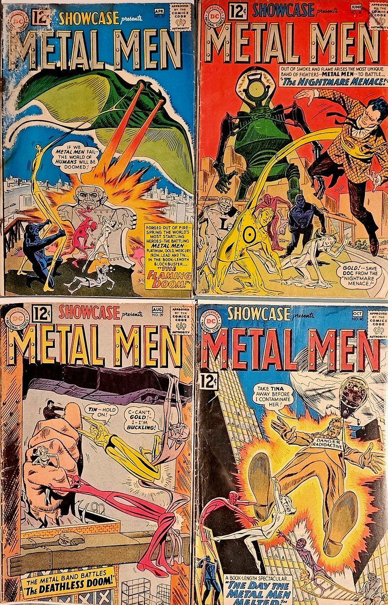PrinceofWade's tweet photo. Added Showcase #40 to finish the first appearance of the #metalmen run (37-40). Now only 12 comics left to complete Metal Men volume 1 (56 issues). #dccomics https://t.co/61k0Sar4OD