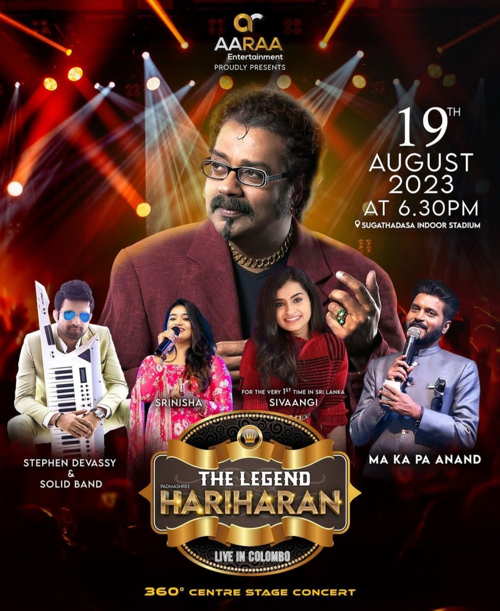 Sivaangi_hearts's tweet photo. Here goes Srilanka Makkale!!!

@sivaangi_k will be sharing Srilanka musical stage with Hariharan Sir, don't miss it❤

Waiting for Sivaangi's post on this
#Sivaangi https://t.co/znwiv54UQN