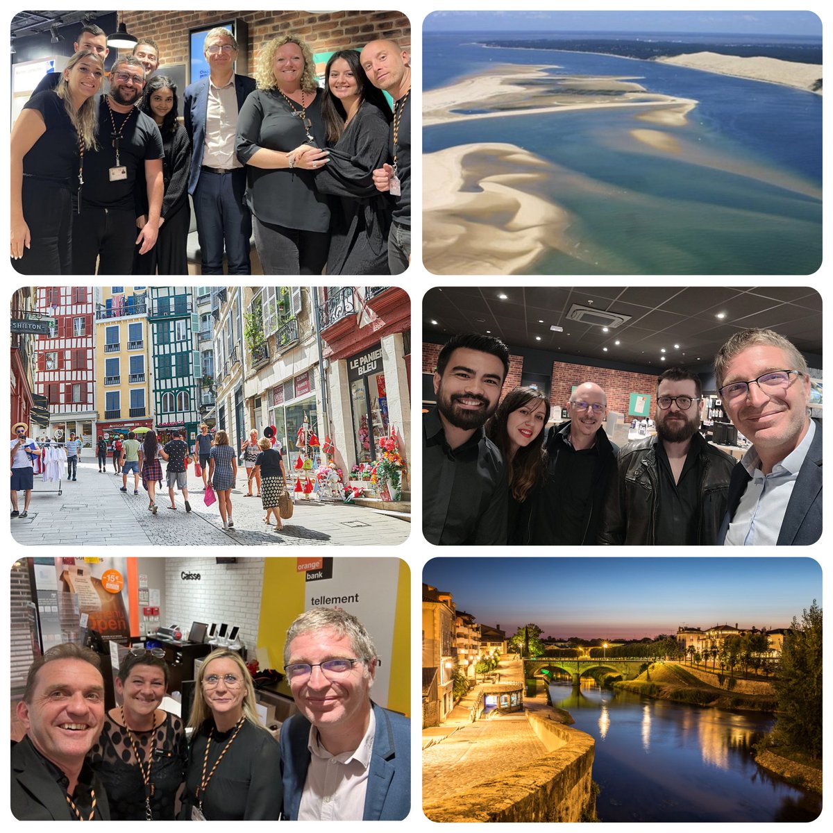 Les 🤵💁équipes #ADSO des boutiques 🟧 @OrangeNvAqui restent sur le pont🌉 durant ce grand week-end, mobilisées pour servir nos clients et leurs usages numériques 💻 📺📲🔒. 
De nouvelles belles rencontres cette semaine à 
<a href="/MontdeMarsan/">Mont de Marsan</a> <a href="/BassinArcachon/">Bassin d'arcachon</a> <a href="/VilleDeBayonne/">VilleDeBayonne</a> 😀