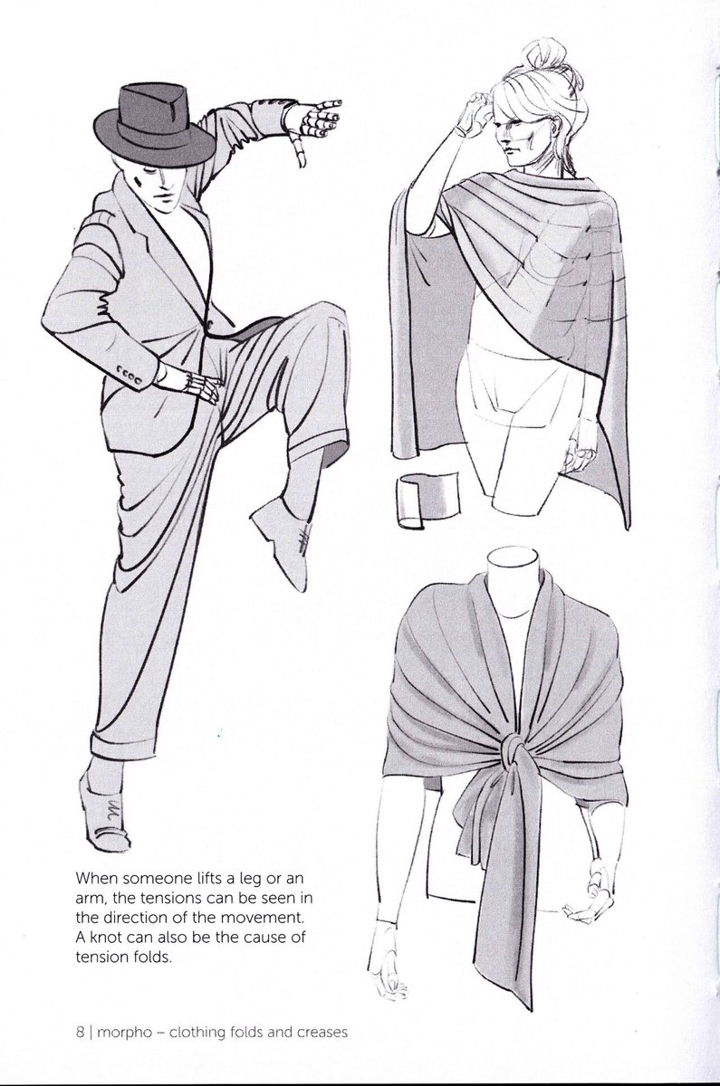 Ch0g0's tweet photo. okay. read the clothing folds and creases book from the Morpho series, 's very good https://t.co/IhD5zyiEzD