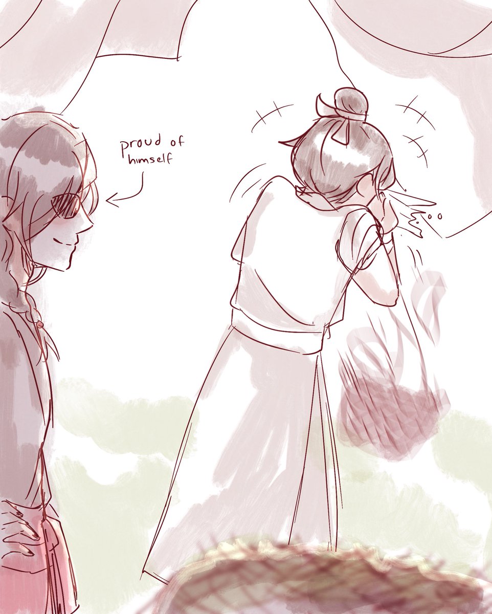 how simple it is to be happy 🐄  hua cheng making xie lian laugh >>>>>  (based off recent tgcf revised spoilers)  #hualian #tgcf #花怜