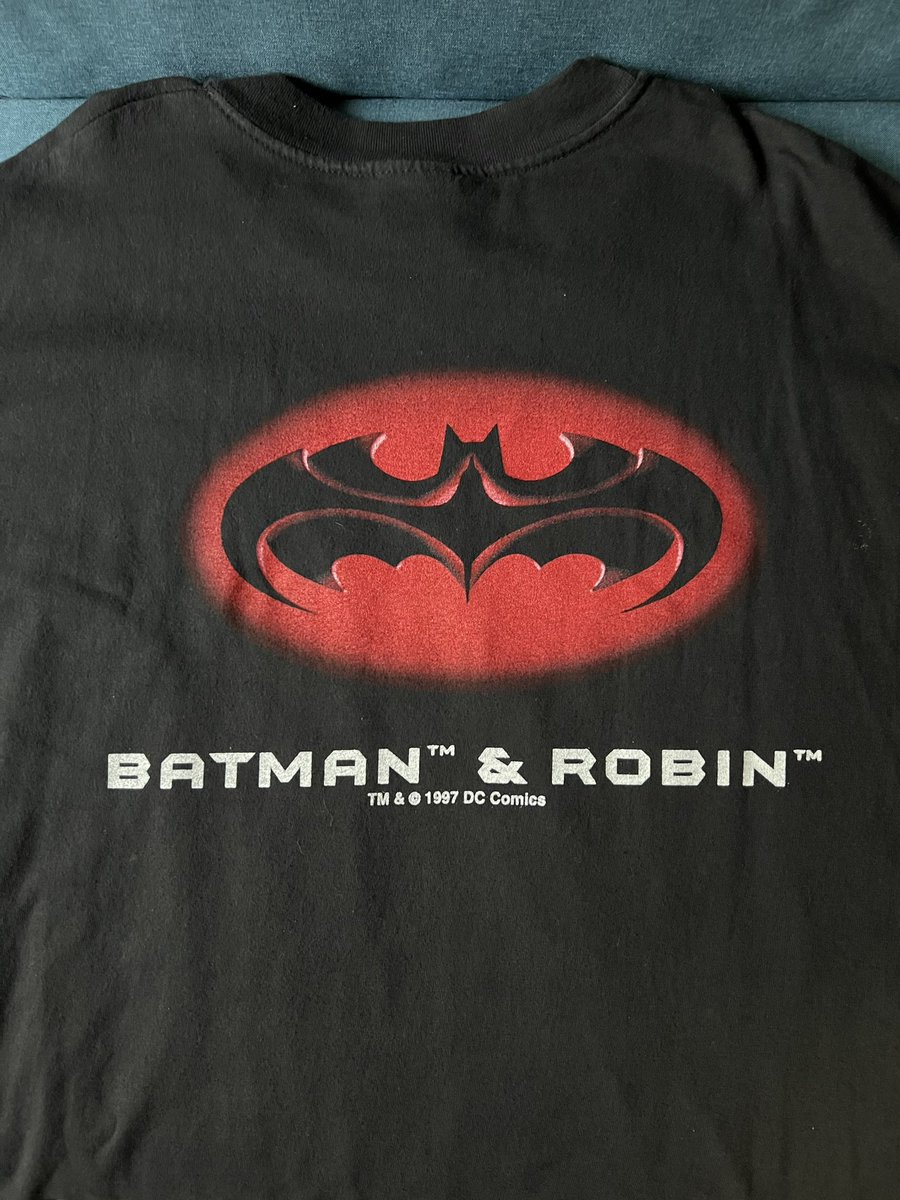 #BatmanandRobin t-shirt from #TacoBell, summer of 1997. You had to be there 😁🦇❄️🌮 #Batman