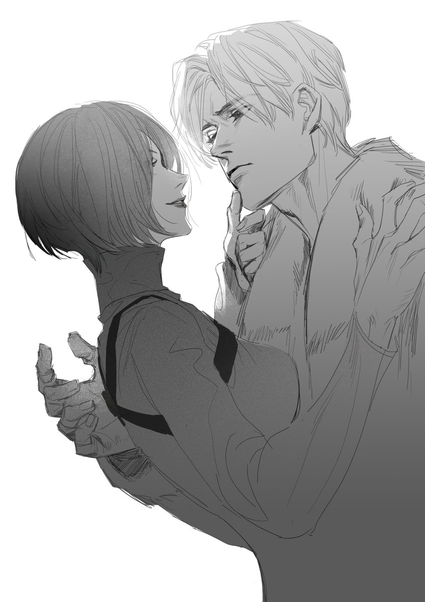 #residentevil #LeonKennedy #Adawong #バイオハザードRE4  #レオエイ #RE4remake #Aeon 
quick sketch x2