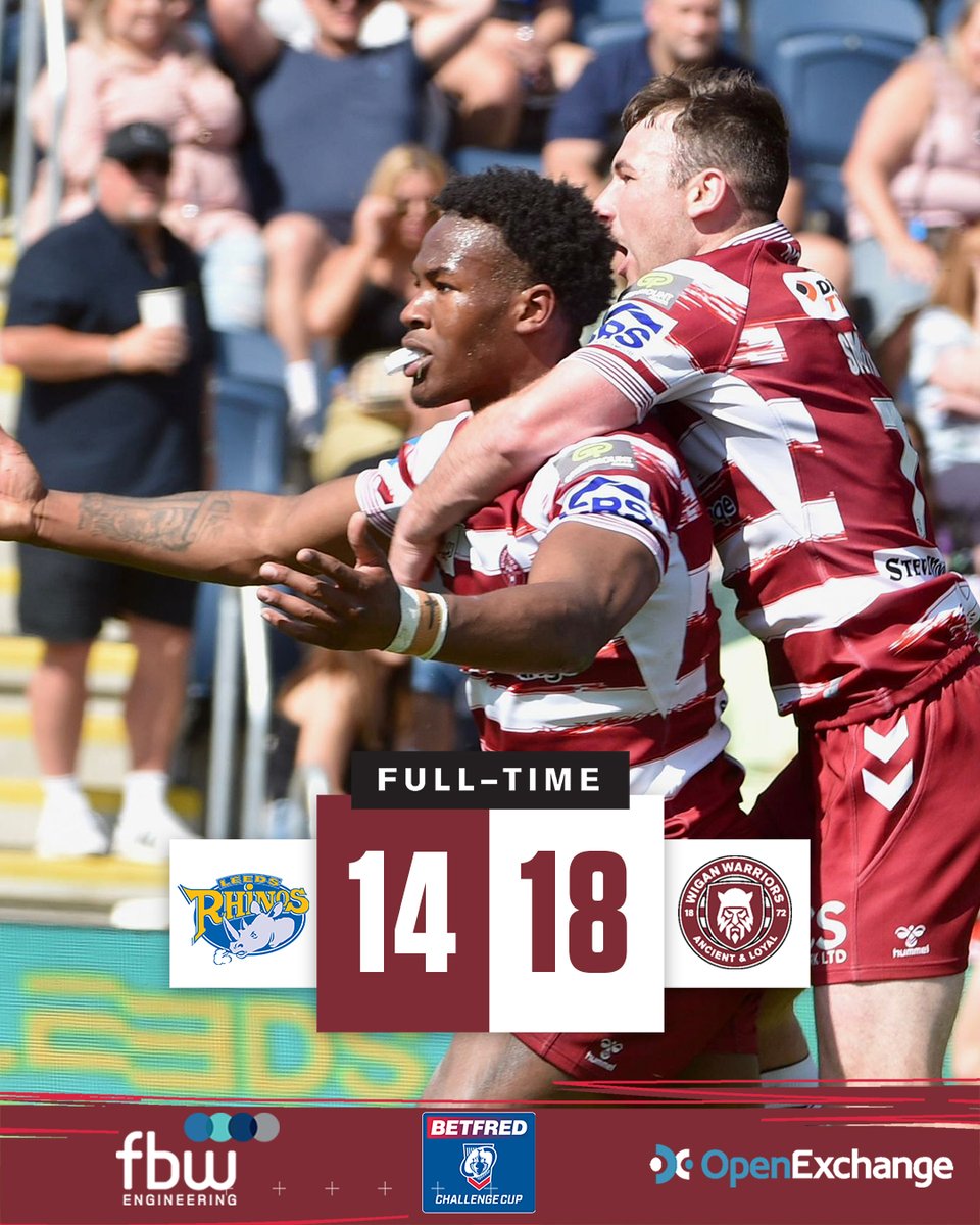 ⏱ 𝙁𝙐𝙇𝙇 𝙏𝙄𝙈𝙀 with <a href="/fbweng/">FBW Engineering</a> 

What a comeback! The Warriors progress in the Challenge Cup!

#WWRL #ChallengeCup