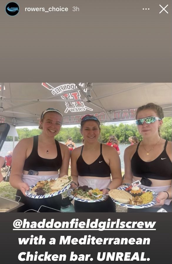 A giant THANK YOU to <a href="/geoffmulvihill/">Geoff Mulvihill</a>, <a href="/thomas_hazlett/">Thomas Hazlett</a>, and the Food Tent Committee for all the work that they put into menu planning, organizing, and cooking no matter where, when, or what the weather is.

Glad to see that <a href="/rowers_choice/">RowersChoice</a> took notice of today’s Mediterranean bar!