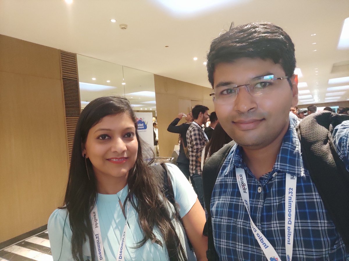 With old colleague, senior and friend, mvp @NeetuBansal5 #IndiaDreamin