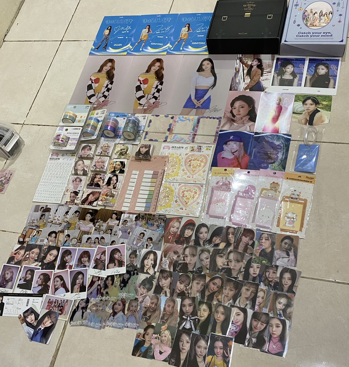 secretycji's tweet photo. WANT TO SELL [ LELANG ]

all about girlgroup &amp; stationery 
 
•start 1k-40k
•end 3 juni 2023 jam 12.00 WIB 
•bid hanya melalui qrt

📍surabaya 

tags wts photocard postcard standee sticker box washitape pcjolder stayc kep1er itzy lesserafim fromis_9 twice newjeans yena haewon https://t.co/MDyLUUy6fr