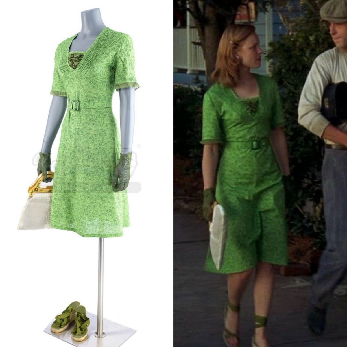 the notebook green dress Emerald