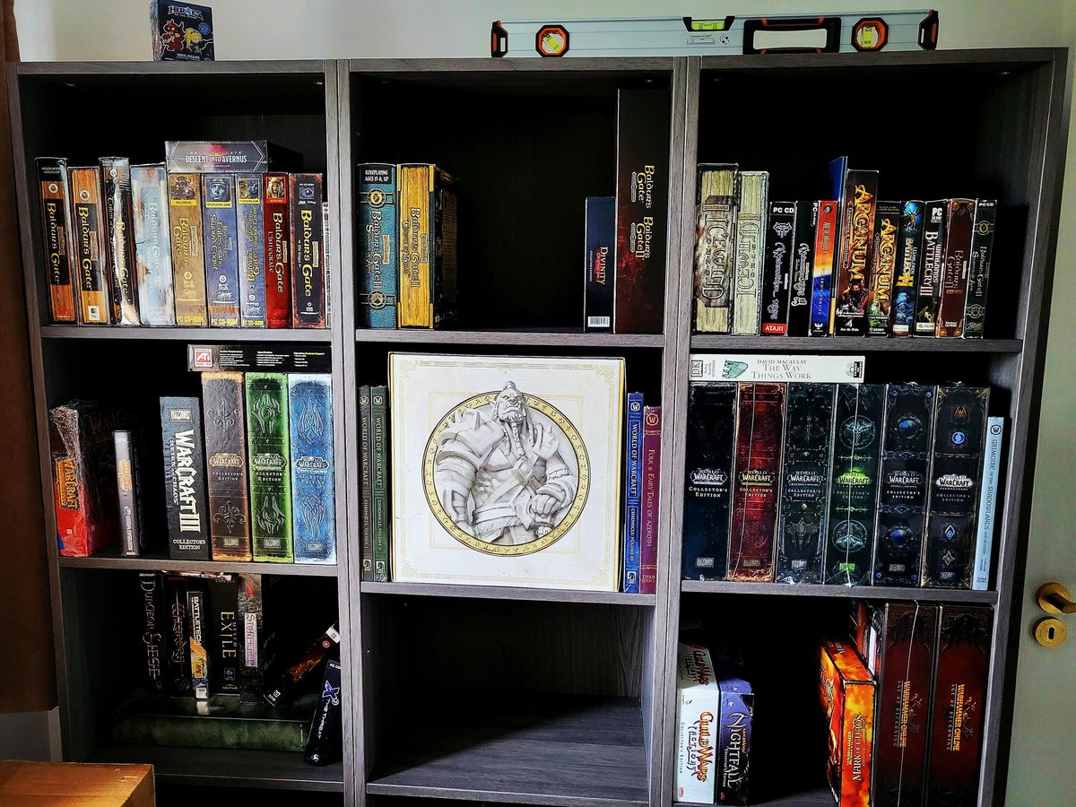 AlValentyn's tweet image. Work in progress as I'm getting stuff out of the moving boxes. I don't have a #baldursgate or #warcraft issue.... #reprogramming