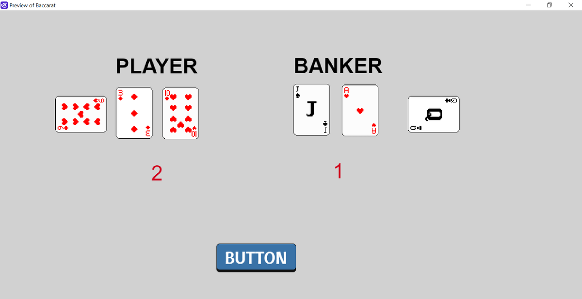 I'm working on creating a Baccarat game in @GDevelopApp 

#ScreenshotSaturday #GDevelop #GameDev