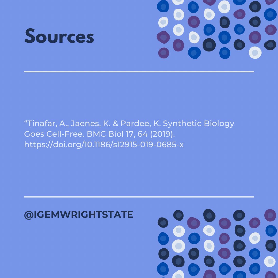 It’s time for another edition of... dun dun dun duuuuu... #SynbioSaturdays 🥳
This week we have a quick overview of #cellfreesystems which have been a great advancement in #syntheticbiology . Cell-free systems are also commonly used and referred to by our #igem team!