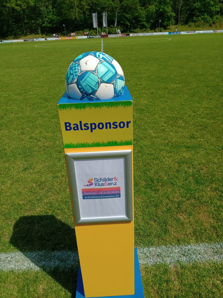 laatste thuiswedstrijd vvHattem… dan is Schilder &amp; Klussenz balsponsor