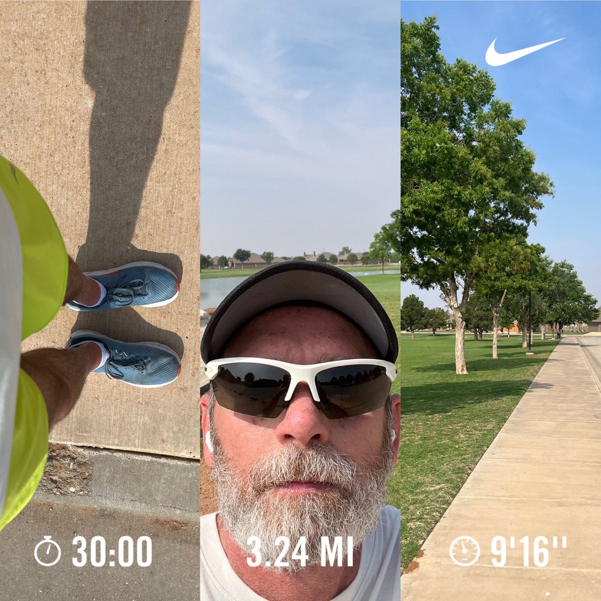 sean110423's tweet photo. Easy 30 minutes on a beautiful morning.Ran 3.24 miles with Nikeβ Run Club #nrc #justdoit #weekendrun #oldbutnotdead #texas https://t.co/5VYeD2Q732