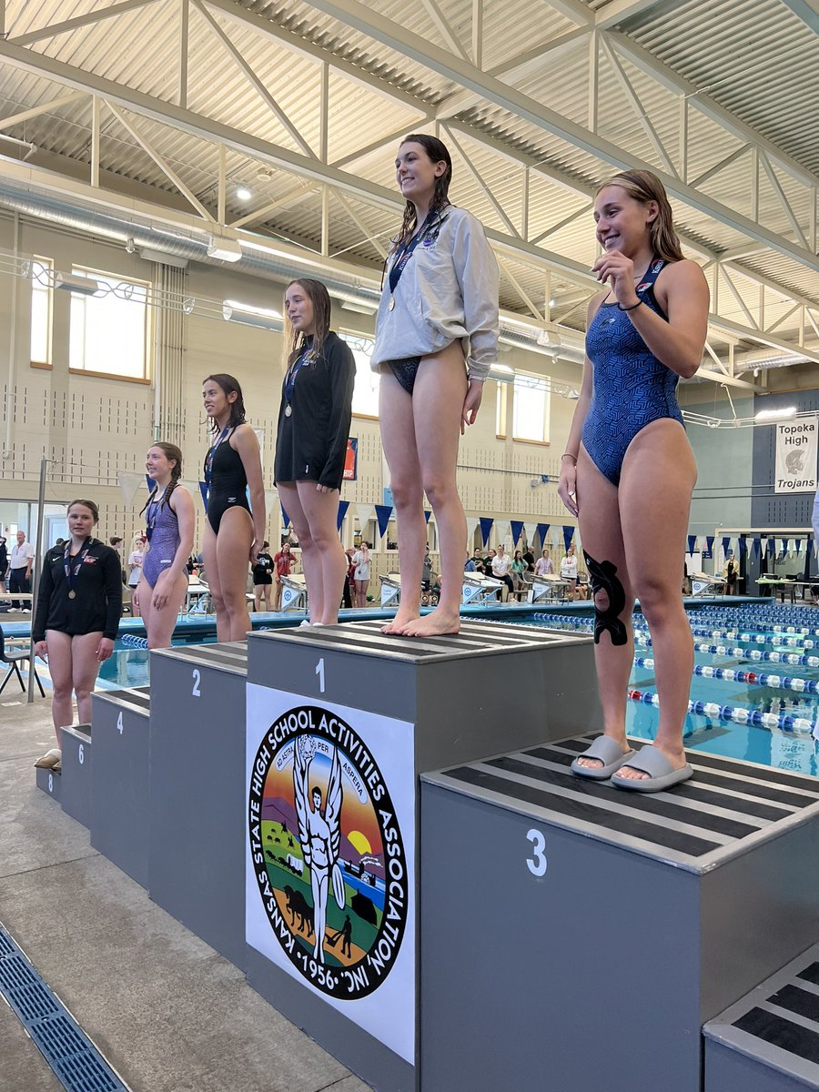 BVNWSwim's tweet image. BVNW Diver Claire Garrelts is your 2023 State Diving Champion!!💜