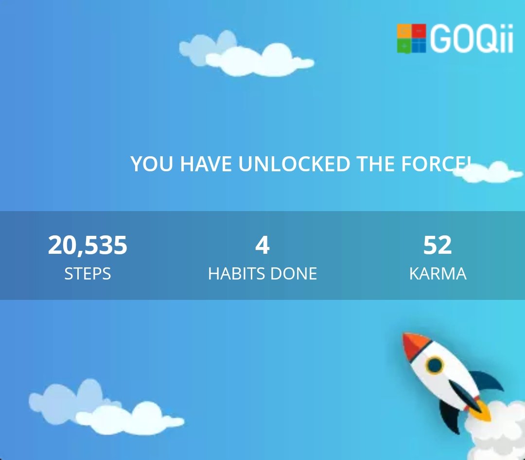 Thanks to GOQii!  #BeTheForce @GOQii