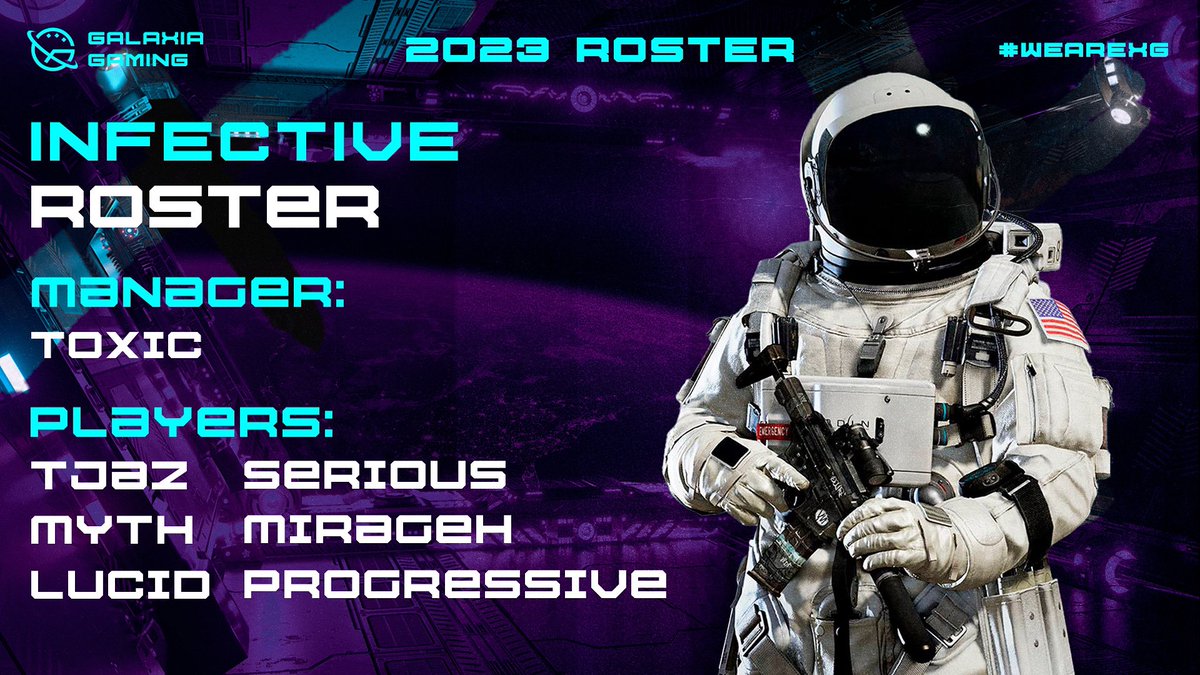 Introducing our India’s region roster ‘Galaxia Infective’ for the 2023 season! Show them some hype!

#WeAreXG