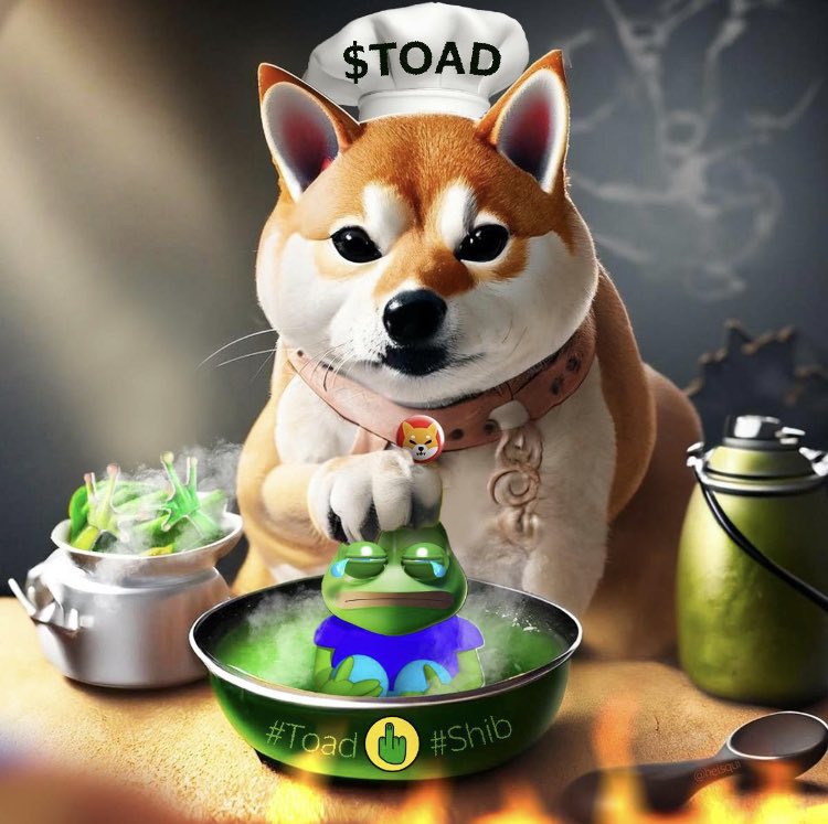 Fillmoe_Baggins's tweet photo. @MonstersCoins The party is just getting started with $Toad . Grab a hat and a bowl. We making #frogsoup in this bih …🐕🧑‍🍳🐸 #Toad #SHIBA 

https://t.co/BI9cSsmKmc https://t.co/tf2GBg4Xrv