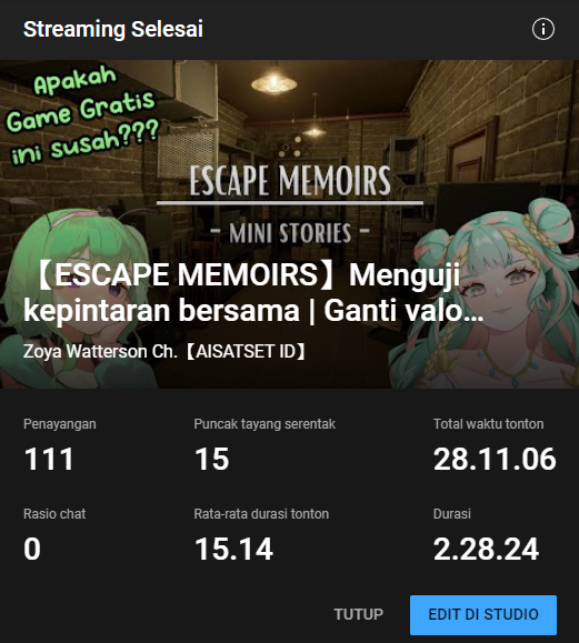 Zoyawatterson's tweet photo. Makasih smuanya yg udah datangg ^^ Makasih juga del udh mau temanin main game yg bikin ngebul kepala ini... walaupun ujung2nya palo yahhh aakwoawk @NixieCordelia https://t.co/NmqLlIdxp9
