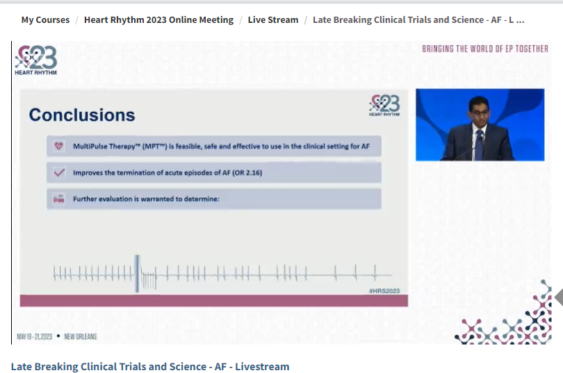 syamkumarmd's tweet image. MPT(multi pulse therapy) in AF termination. LBCT by @PrashSanders 
#HRS2023 #PaceSetters #EPeeps