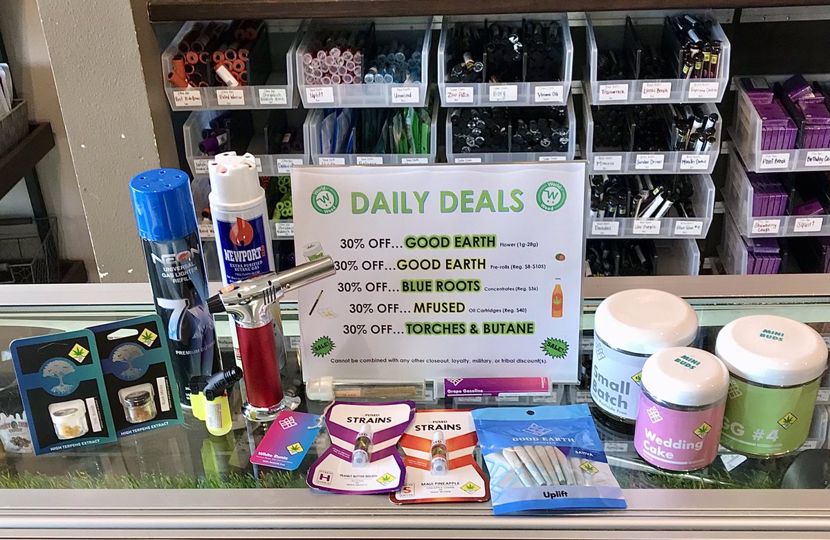 WorldofWeedRec's tweet image. • HAPPY SATURDAY TACOMA 🤠 •
-
.
.
.
.
⭐️ HERE’S TODAY’S DAILY DEALS ⭐️
-
30% OFF #GOODEARTH // #BLUEROOTS concentrates // #MFUSED cartridges &amp;amp; MORE ‼️‼️
.
.
.
MAKE AN ONLINE ORDER &amp;amp; RECEIVE 10% OFF W/ LINK LISTED BELOW 

⬇️⬇️⬇️⬇️⬇️⬇️⬇️⬇️⬇️⬇️⬇️⬇️

worldofweed.com/tacoma/