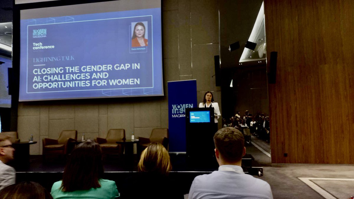 Teutasah's tweet photo. Congratulations Monika Rizovska and the team of #WomeninTechMacedonia for setting up #WITCON, a great conference on Tech. Honored to be a speaker among like minded tech people.
#womenintech #artificialintelligence #gender #digitaltransformation @wit_kosovo @WomenInTechOrg https://t.co/Wk8wCUIyyD