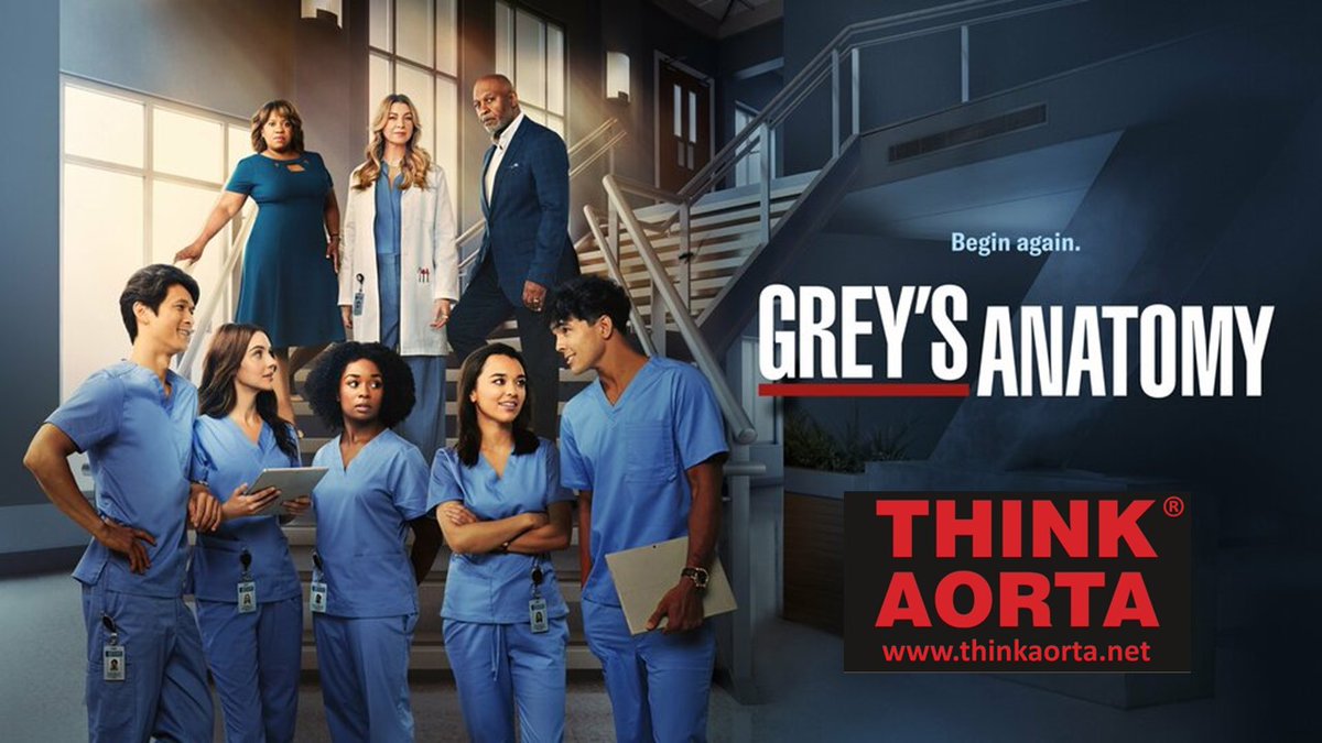 Global disease awareness doesn't get much better than Sam Sutton having an acute #AorticDissection diagnosed on a CT scan during the Season 19 finale of Grey's Anatomy. Thank you @GreysABC for helping the world to #THINKAORTA. @WHO @RCollEM @ACEPNow #medtwitter #AortaEd