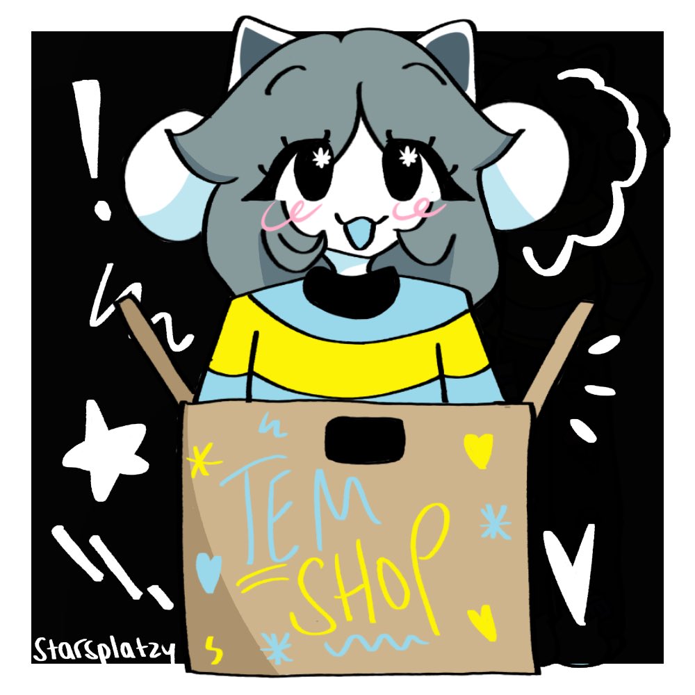 engmuffen's tweet photo. RAHHHH TEMMIE #undertale #temmie #temshop #deltarune #sans #sptwt 🩵🌟 https://t.co/4bQklK5fk5