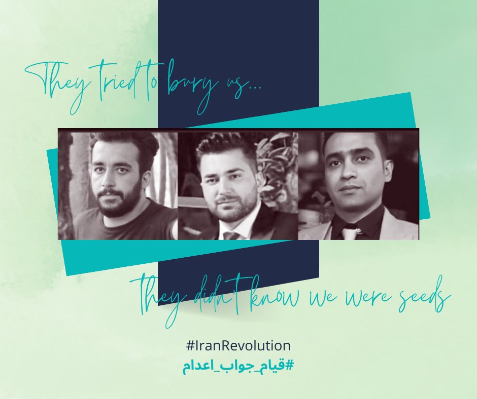 They tried to bury us....
the didn't know we were seeds

executions will not stop #IranRevolution they will only strengthen our resolve

#قیام_جواب_اعدام 
#FreeIran2023