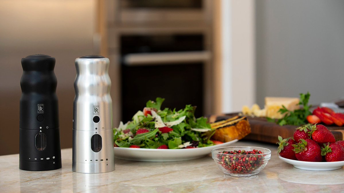 Add a dash of elegance to your kitchen with Black Rain peppermills. Precision grinding and one-handed operation designed for those who live and breathe culinary arts. #KitchenLuxury #BlackRainPeppermill #Foodies